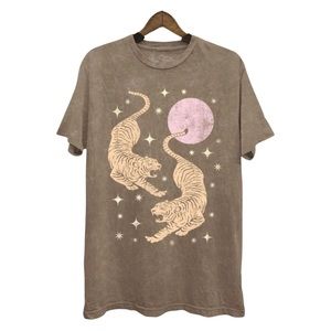 New Graphic Tee - Tigers & Moon 🌙